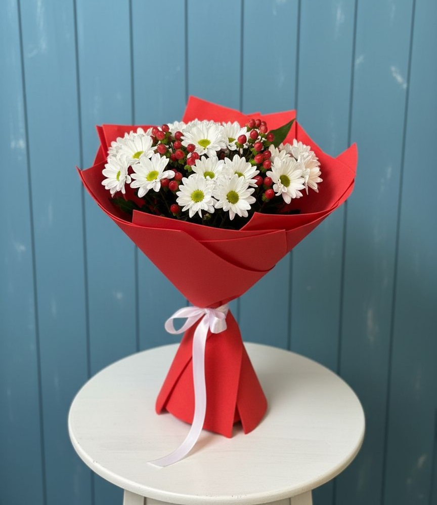 Букет цветов из: Хризантемы в Николаевской Республики Северная Осетия-Алания