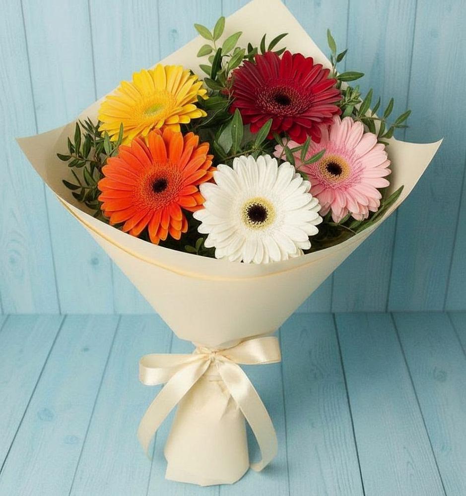 Букет цветов из: Герберы в Николаевской Республики Северная Осетия-Алания