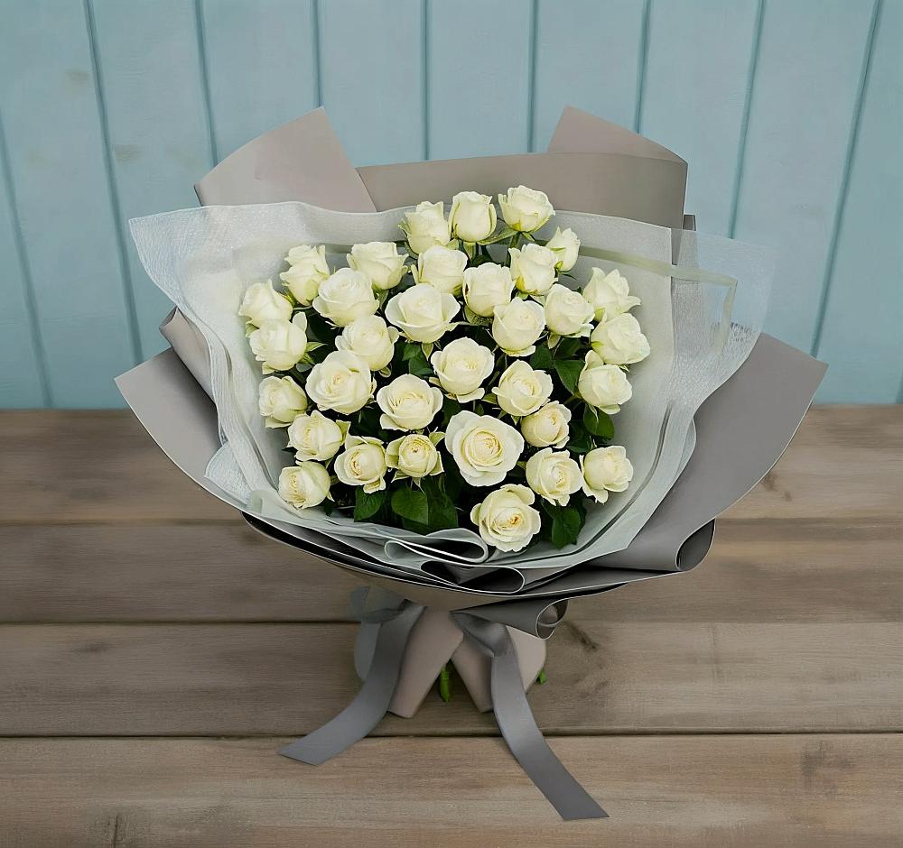 Букет Белоснежная нежность в Николаевской Республики Северная Осетия-Алания