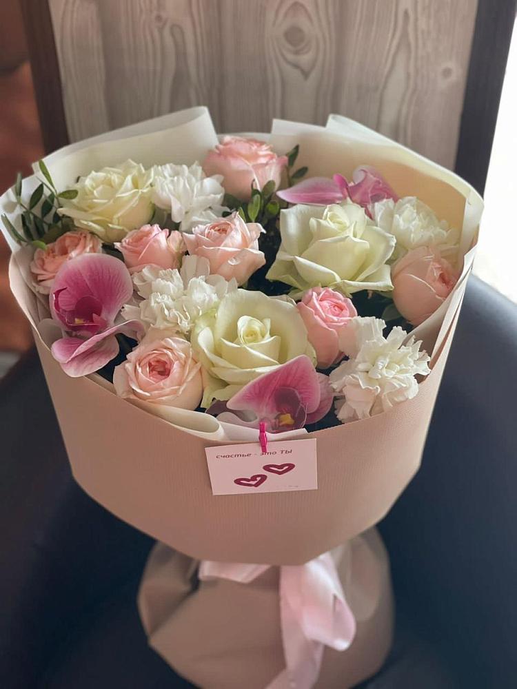 Букет цветов из: Орхидеи, Розы и Гвоздики в Николаевской Республики Северная Осетия-Алания