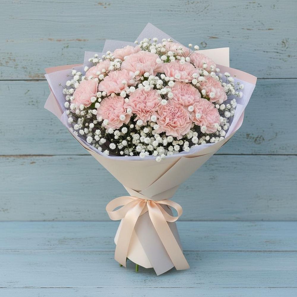 Букет цветов из: Гвоздики в Николаевской Республики Северная Осетия-Алания