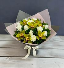 Букет цветов из:  Орхидеи и Розы в Николаевской Республики Северная Осетия-Алания