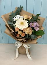 Букет цветов из:  Герберы и Хризантемы #REPLACE_PRED# Николаевской Республики Северная Осетия-Алания