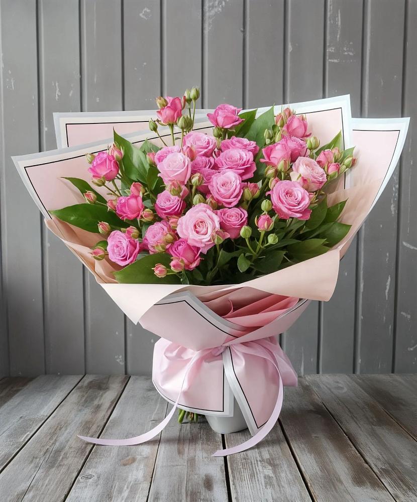 Букет Розовый кустик в Николаевской Республики Северная Осетия-Алания