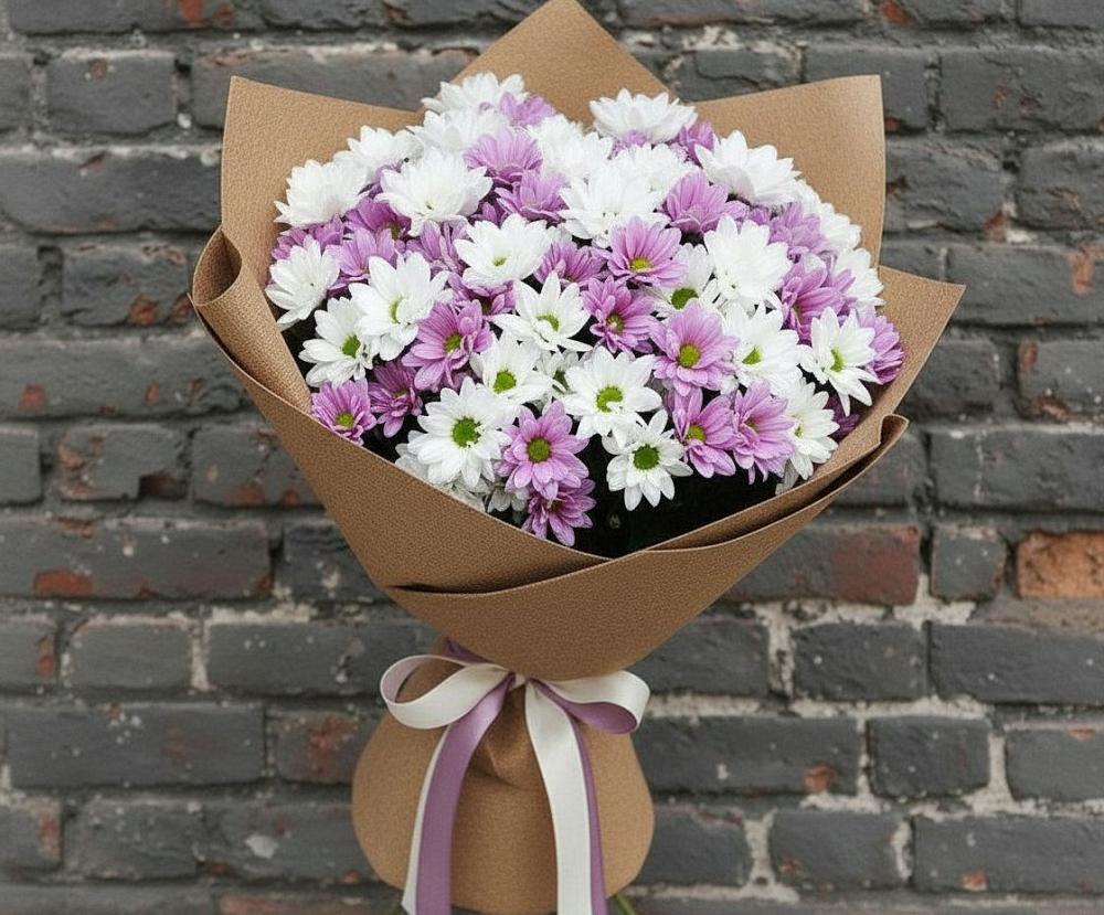 Букет цветов из: Хризантемы в Николаевской Республики Северная Осетия-Алания