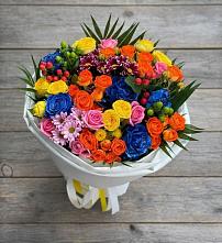 Букет цветов из:  Розы и Хризантемы в Николаевской Республики Северная Осетия-Алания