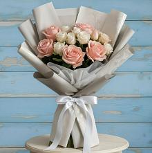 Букет цветов из:  Розы #REPLACE_PRED# Николаевской Республики Северная Осетия-Алания
