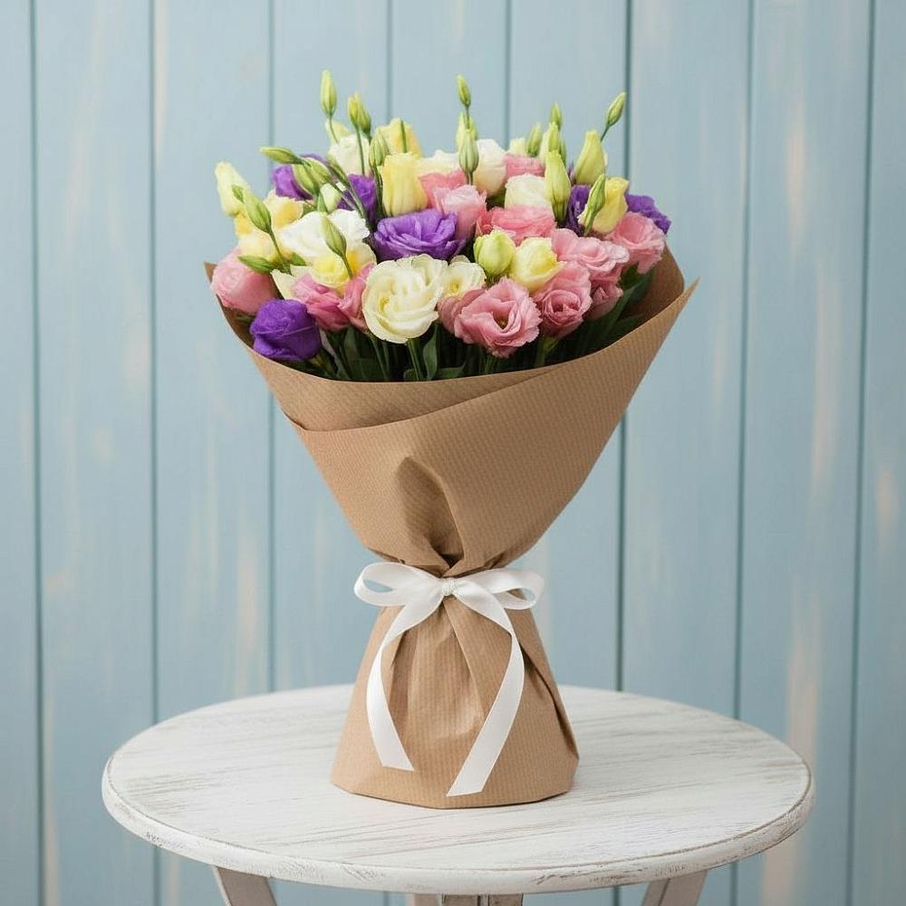 Букет цветов из: Лизиантусы в Николаевской Республики Северная Осетия-Алания