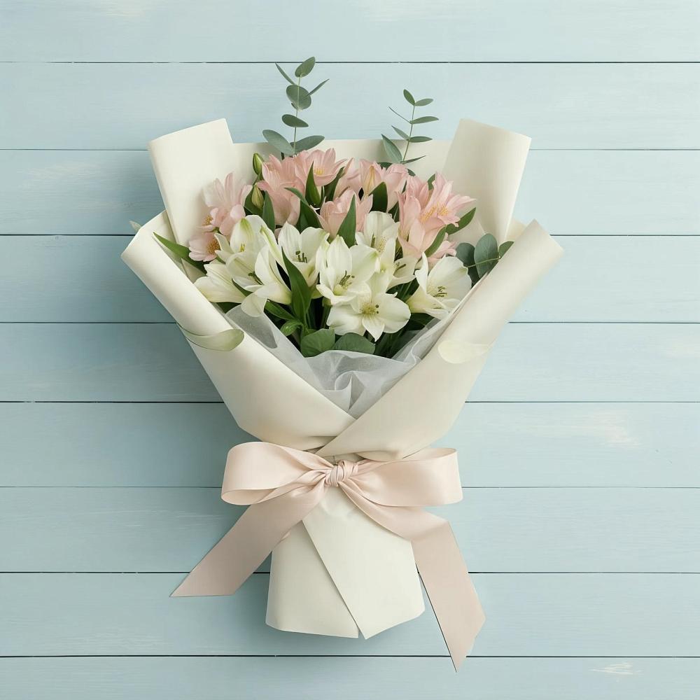 Букет цветов из: Альстромерии в Николаевской Республики Северная Осетия-Алания