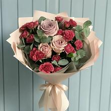 Букет цветов из:  Гвоздики и Розы в Николаевской Республики Северная Осетия-Алания