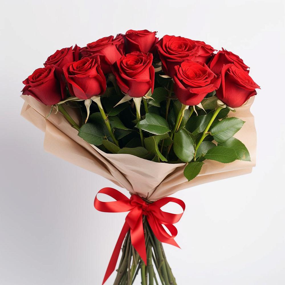 Букет 11 Красных роз Эдлесс Лав в Николаевской Республики Северная Осетия-Алания