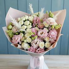 Букет цветов из:  Альстромерии и Розы в Николаевской Республики Северная Осетия-Алания