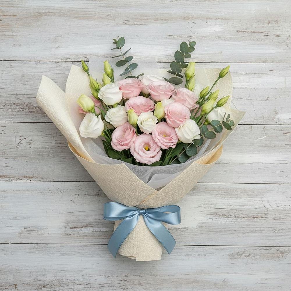 Букет цветов из: Лизиантусы в Николаевской Республики Северная Осетия-Алания